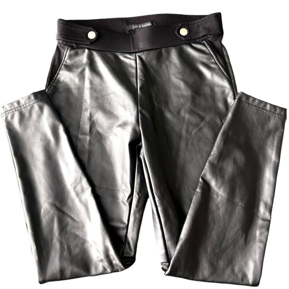 Zac & Rachel Women’s Fake Leather Leggings - Small